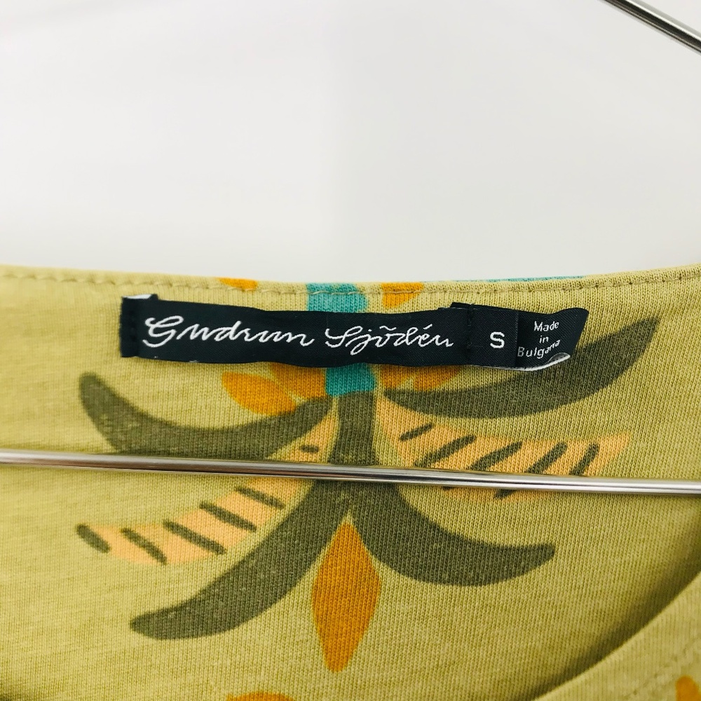 Gudrun Sjoden Organic Cotton Tree Print Dress Green Size Small - Picture 3 of 7